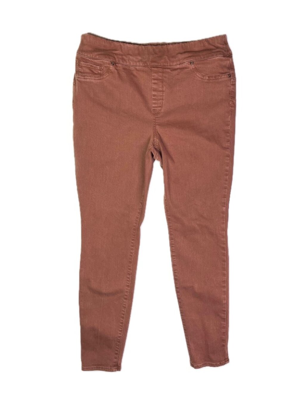 Chico's Size 1 (US M) So Perfect Legging Pull-On Jeans Rusty Red